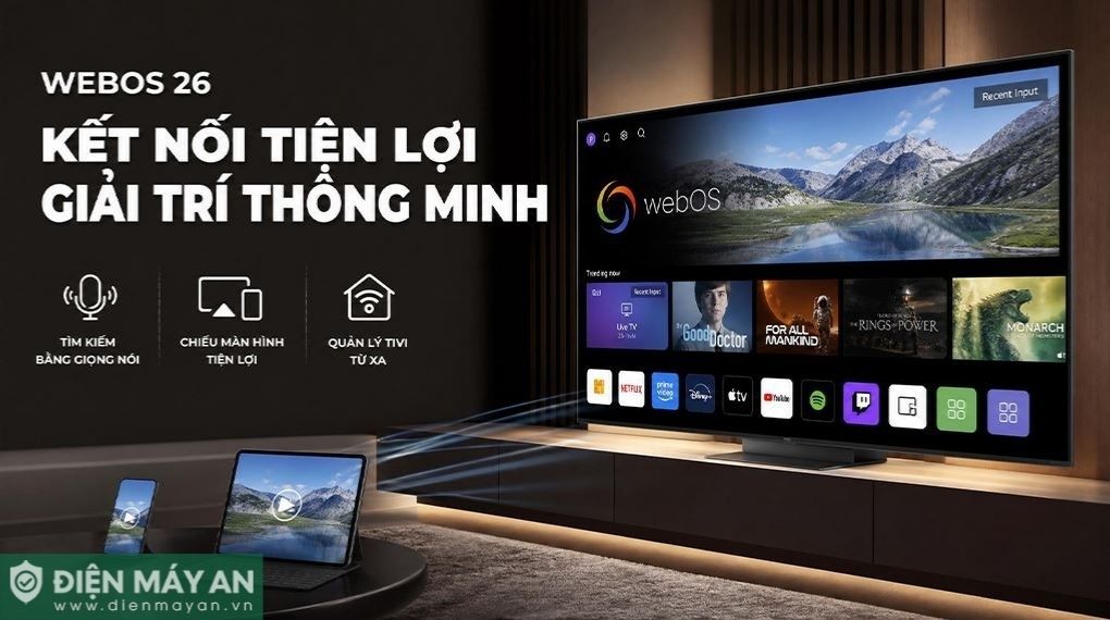 Smart Tivi QNED LG AI 4K 55 inch 55QNED86BSA